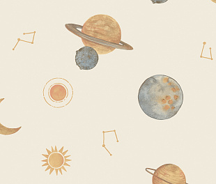 Виниловые обои Little Dreamers LD 3519 Обои Grandeco (Little Dreamers) (1*12) 10,05х0,53 винил на флизелине