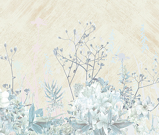 Виниловые обои Satin Flowers IV Z66880 Панно Zambaiti (Satin Flowers IV) (1*1) 5,10х3 винил на флизелине