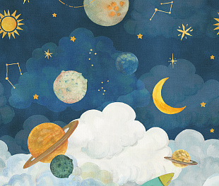 Виниловые обои Little Dreamers LD 6101 Панно Grandeco (Little Dreamers) (1*6) 1,59х2,80 винил на флизелине