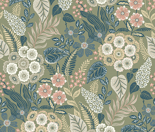 Виниловые обои Karuna A 76603 Обои Grandeco (Karuna) (1*12) 10,05х0,53 винил на флизелине