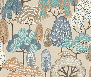Виниловые обои Little Dreamers LD 2115 Обои Grandeco (Little Dreamers) (1*12) 10,05х0,53 винил на флизелине