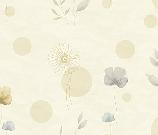 Виниловые обои Satin Flowers IV Z66887 Панно Zambaiti (Satin Flowers IV) (1*1) 5,10х3 винил на флизелине