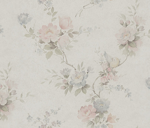 Виниловые обои Satin Flowers IV Z66857 Обои Zambaiti (Satin Flowers IV) (1*12) 10,05х0,53 винил на флизелине