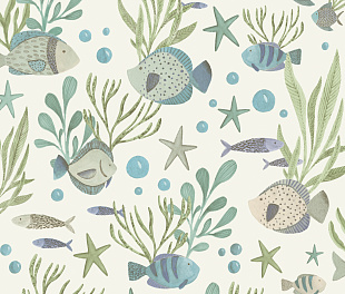 Виниловые обои Little Dreamers LD 3309 Обои Grandeco (Little Dreamers) (1*12) 10,05х0,53 винил на флизелине