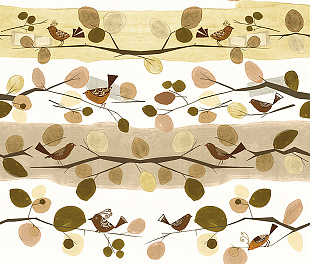 Виниловые обои Satin Flowers IV Z66892 Панно Zambaiti (Satin Flowers IV) (1*1) 5,10х3 винил на флизелине