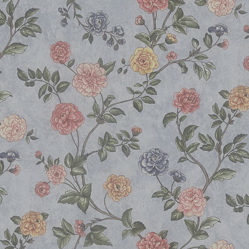 Z66807 Обои Zambaiti (Satin Flowers IV) (1*12) 10,05х0,53 винил на флизелине